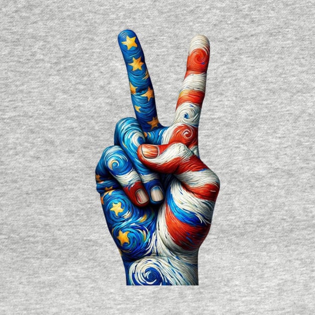 Peace Sign Shirt, Van Gogh Hippie Shirt, Vote Tshirt, Hippe Clothes, Peace Shirt, Peace Love Shirt, Gift for Hippie, Groovy Boomer Tee by HoosierDaddy